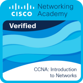 Cisco Networking Academy CCNA Introduction to Networks badge